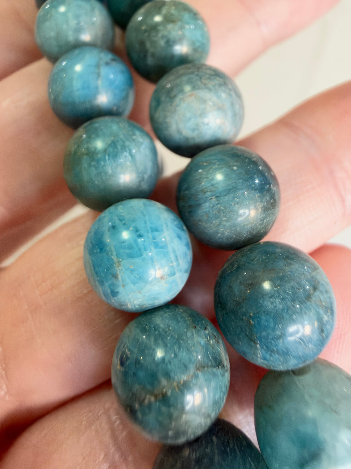 10mm Blue Apatite Bracelet