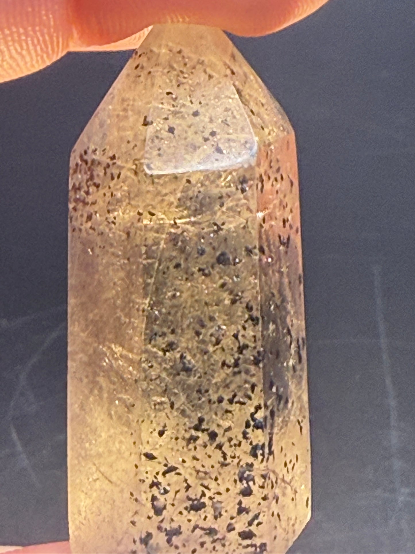 Smoky Citrine Tower with Inclusions