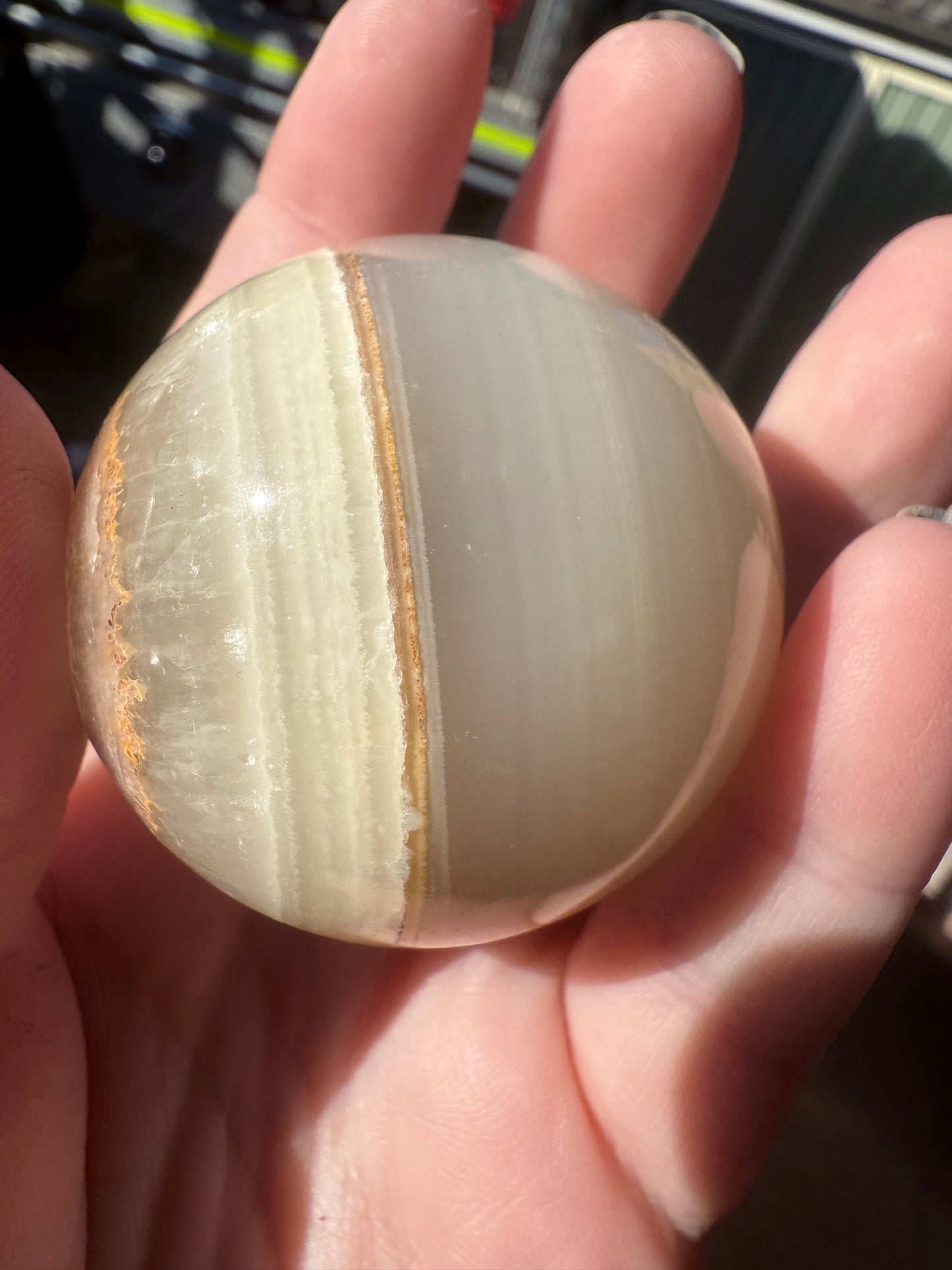 Green Onyx Sphere
