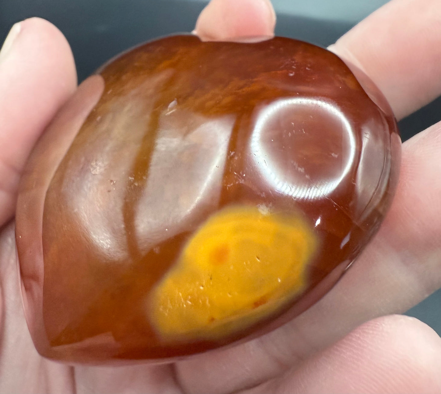 Carnelian Heart – 6cm