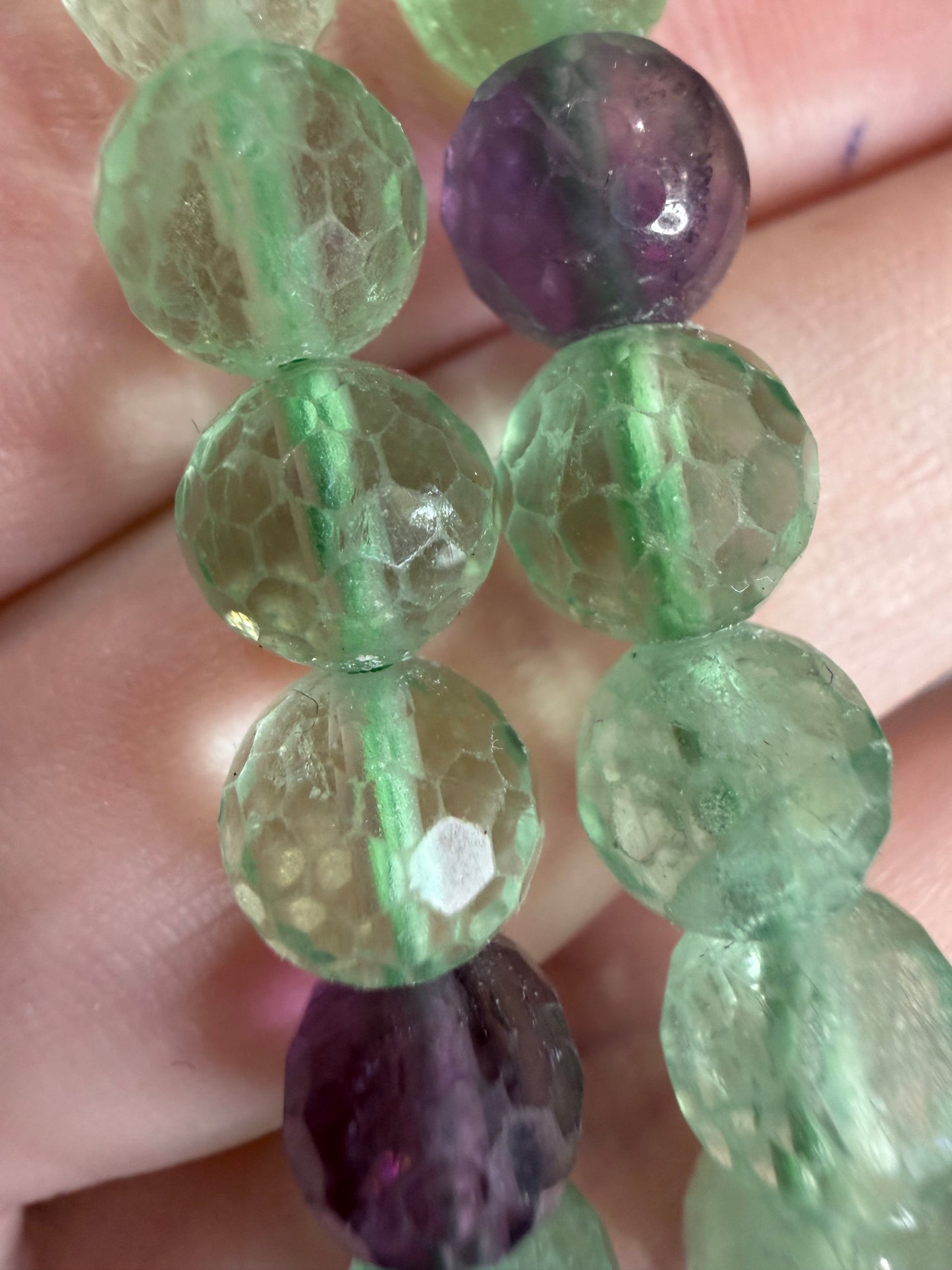 8mm Fluorite Faceted Bracelet
Clarity • Focus • Energy Balance