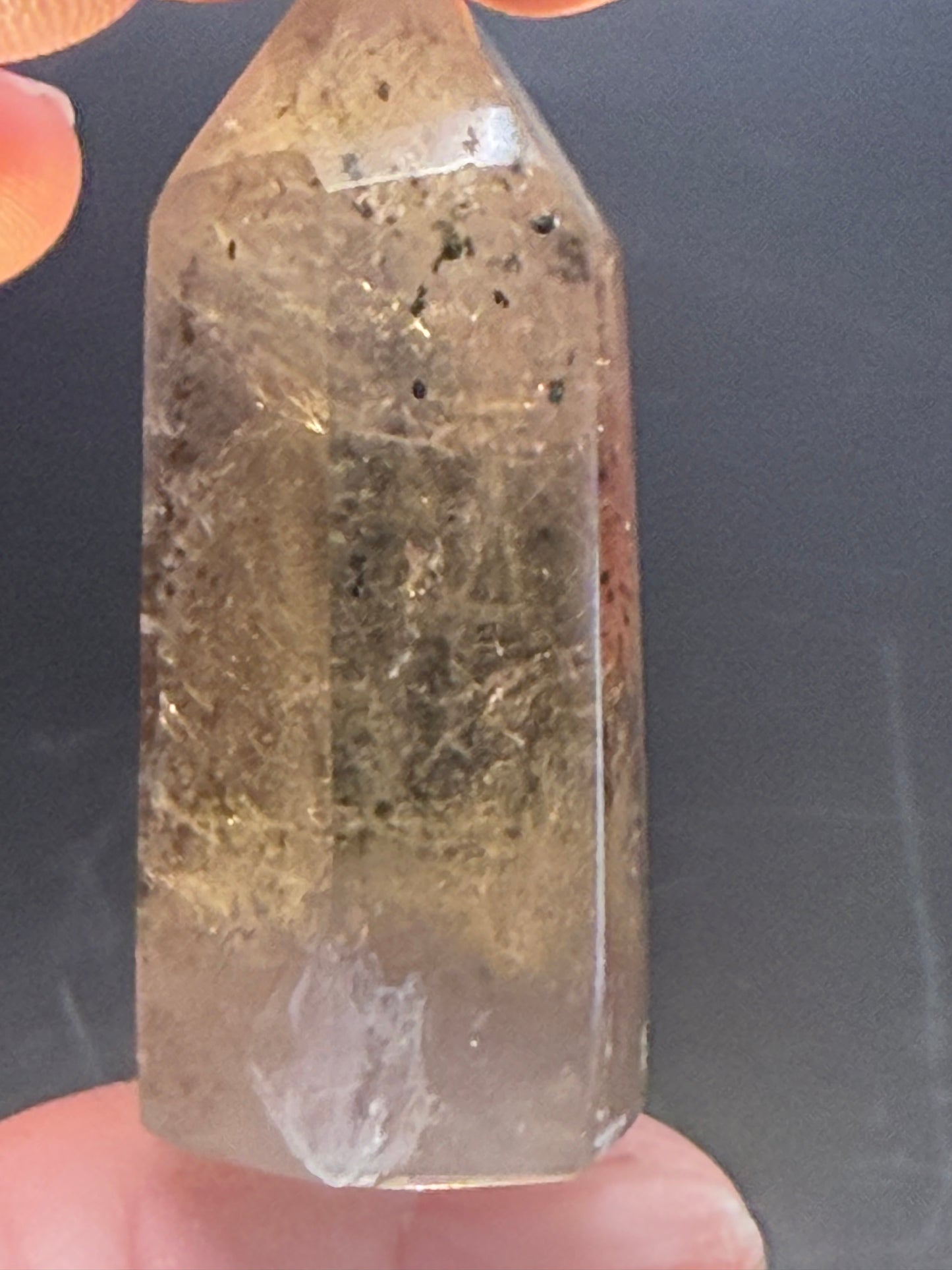 Smoky Citrine Tower with Inclusions