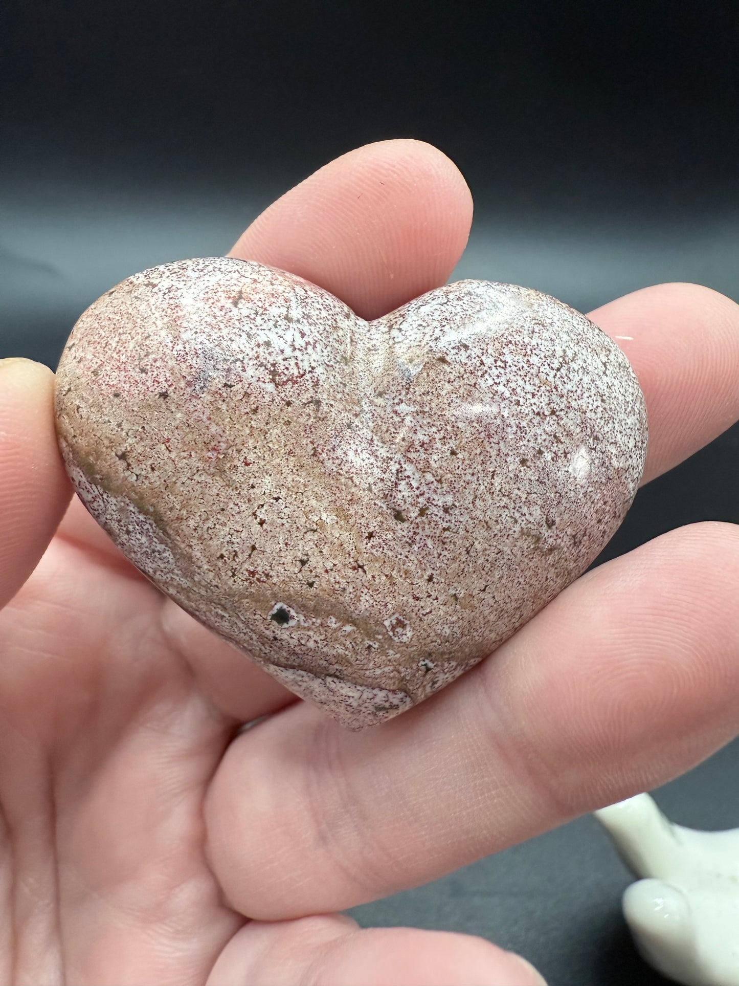 Ocean Jasper Heart ā 5cm