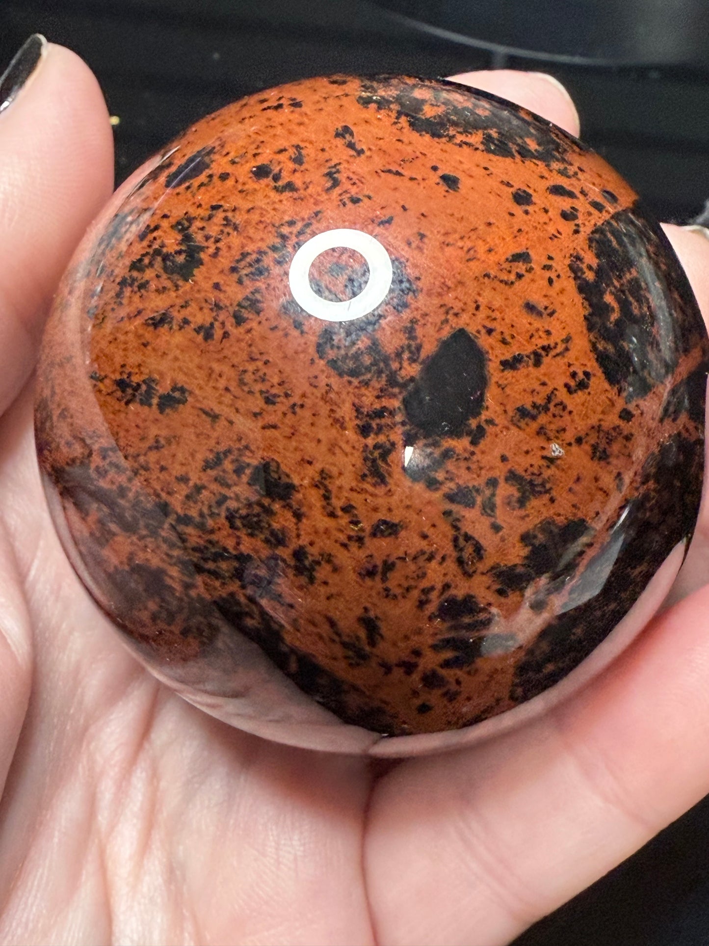 Mahogany Obsidian Sphere