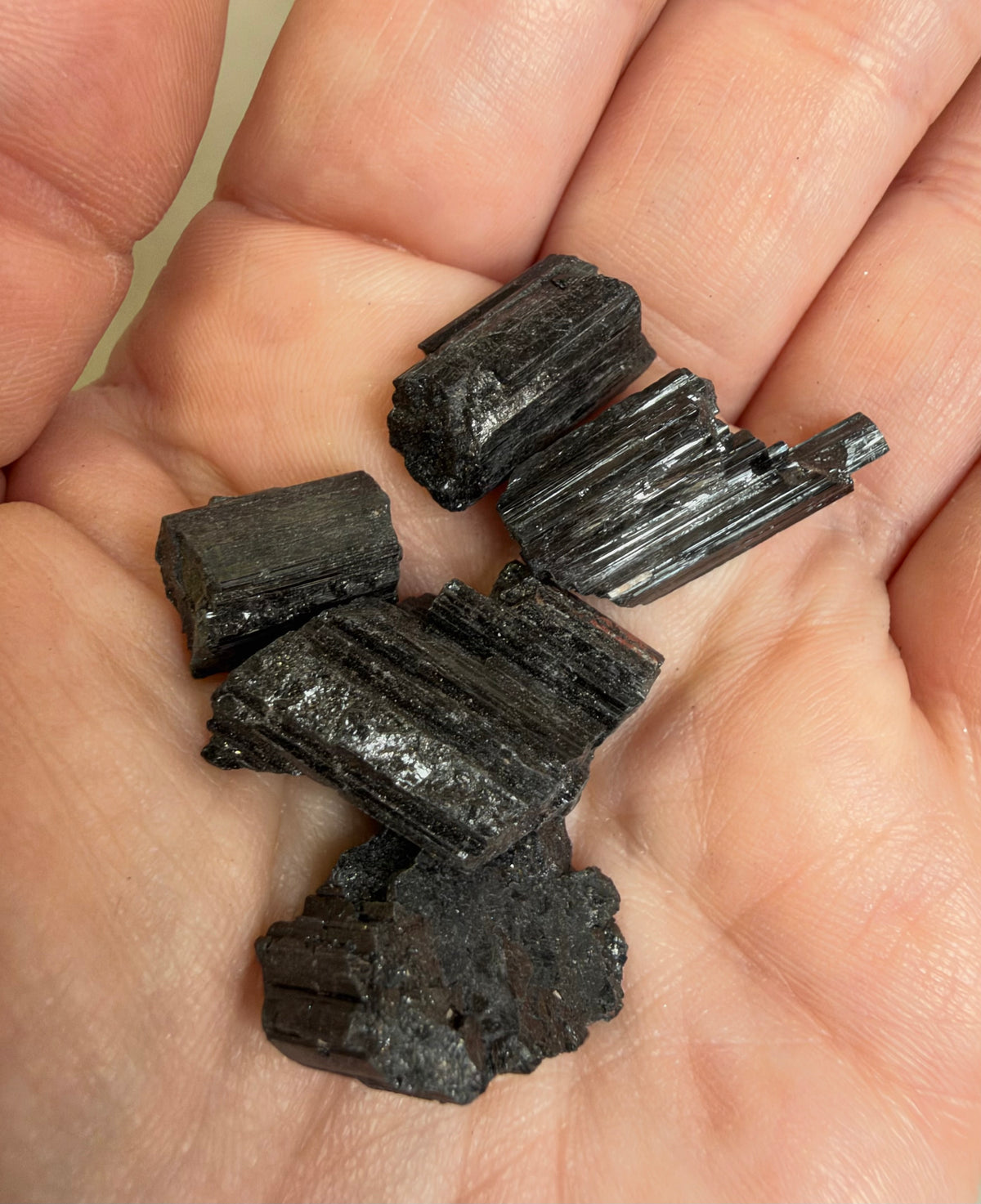 Raw Black Tourmaline Pieces – 20g Pack | Intuitively Chosen