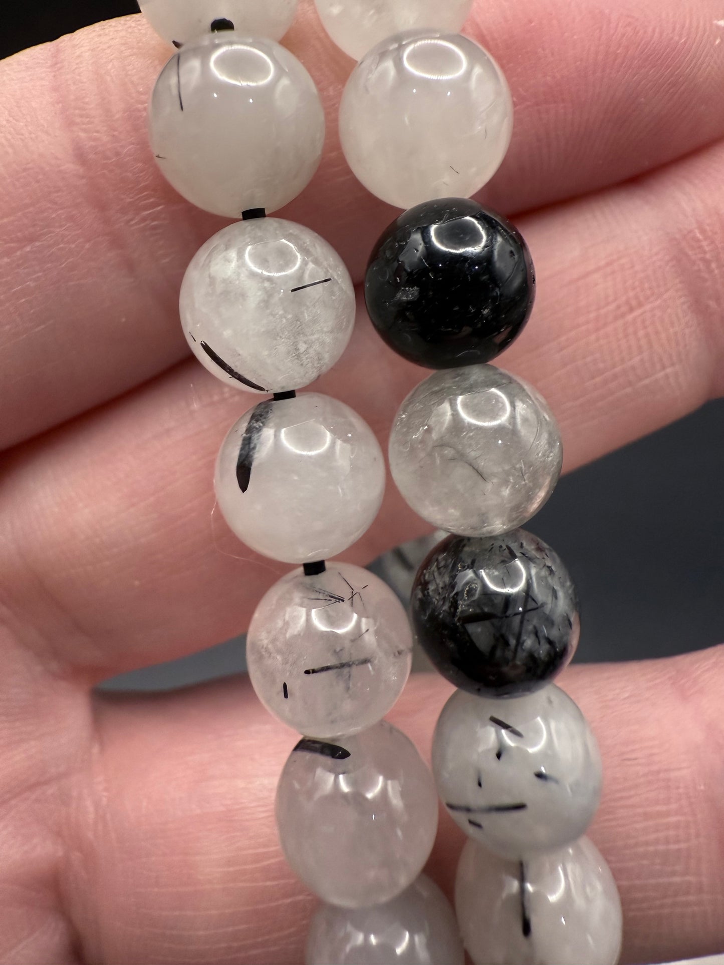 š¤āØ Black Rutile Quartz Bracelet āØš¤