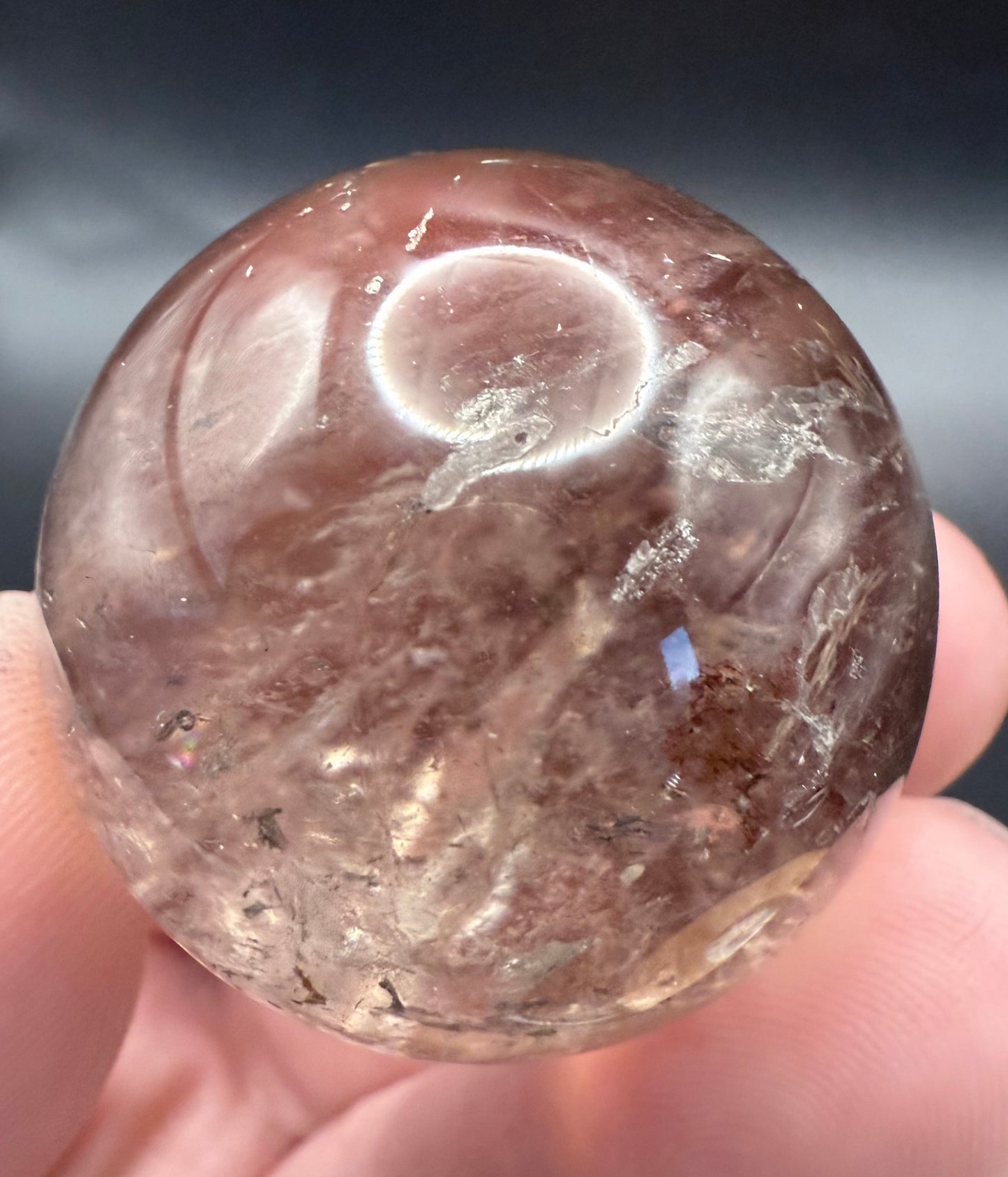 Smoky Quartz Sphere with Rainbows ā 60g | 3.5cm A
