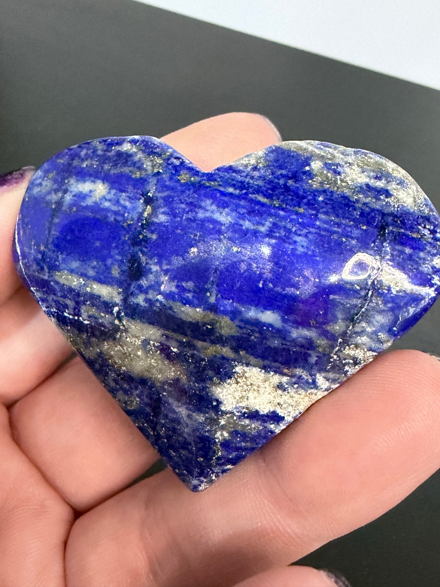 Lapis Lazuli Self-Standing Heart B
