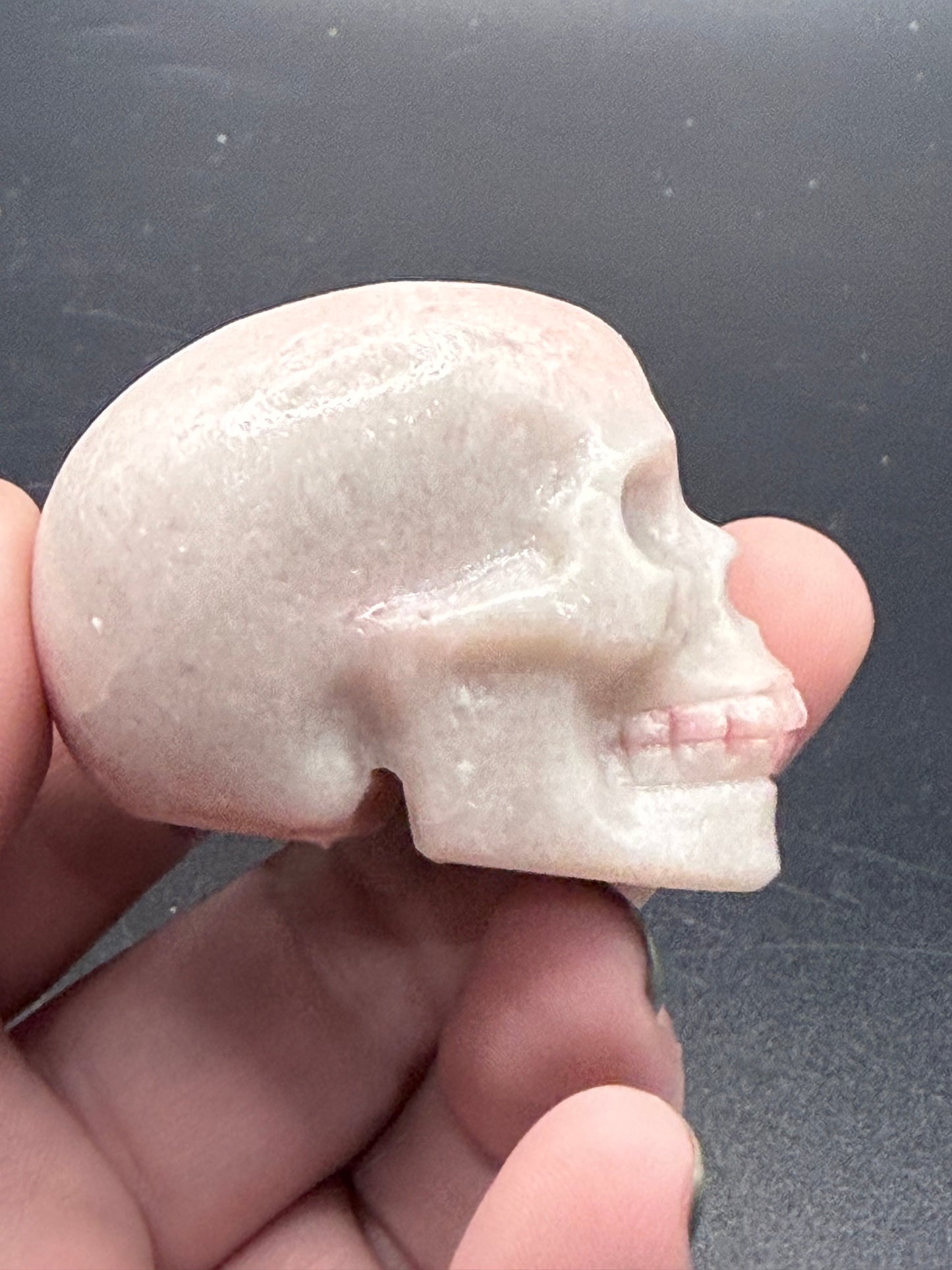 Pink Opal Skull