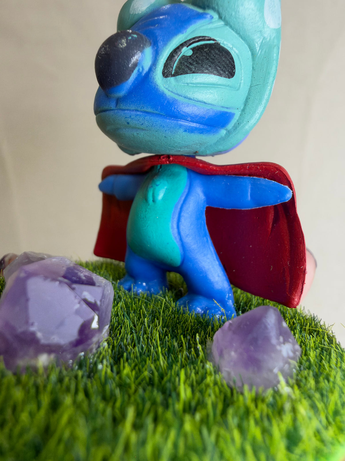 Superhero Stitch Amethyst Mini Crystal Garden – 4cm
