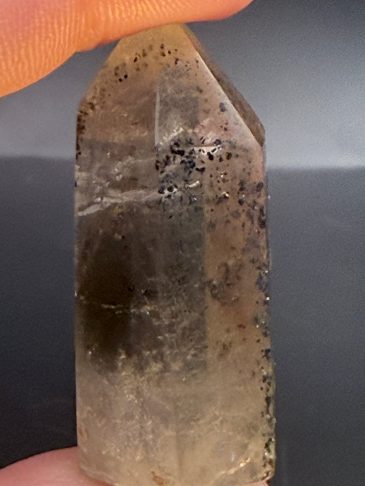 Smoky Citrine Tower with Inclusions