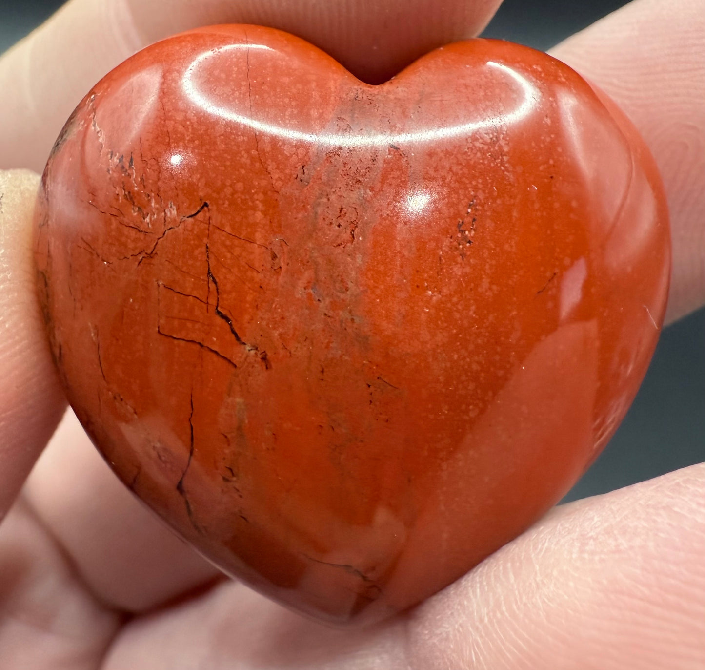 Red Jasper Heart – 3cm (Intuitively Chosen)