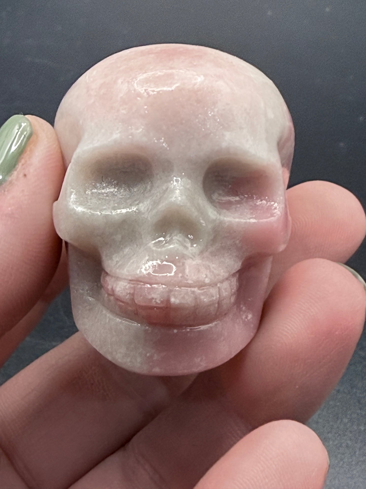 Pink Opal Skull