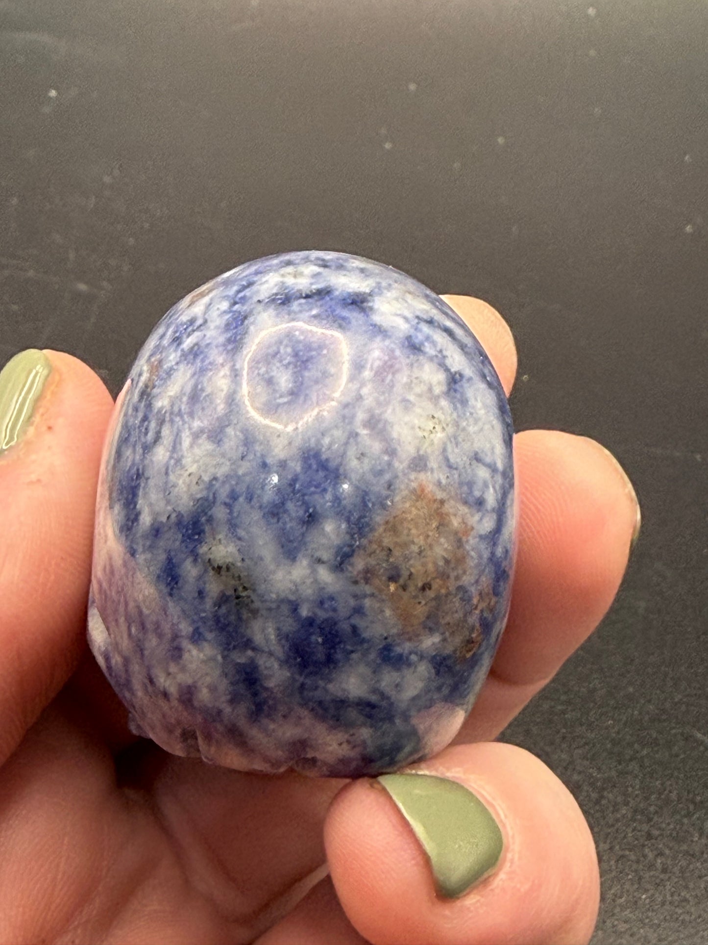 Chinese Sodalite Skull Carving β 5 Γ 4cm