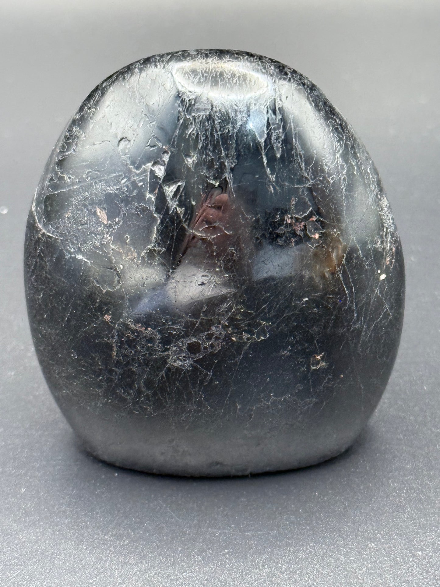 Black Tourmaline with Garnet Free Form