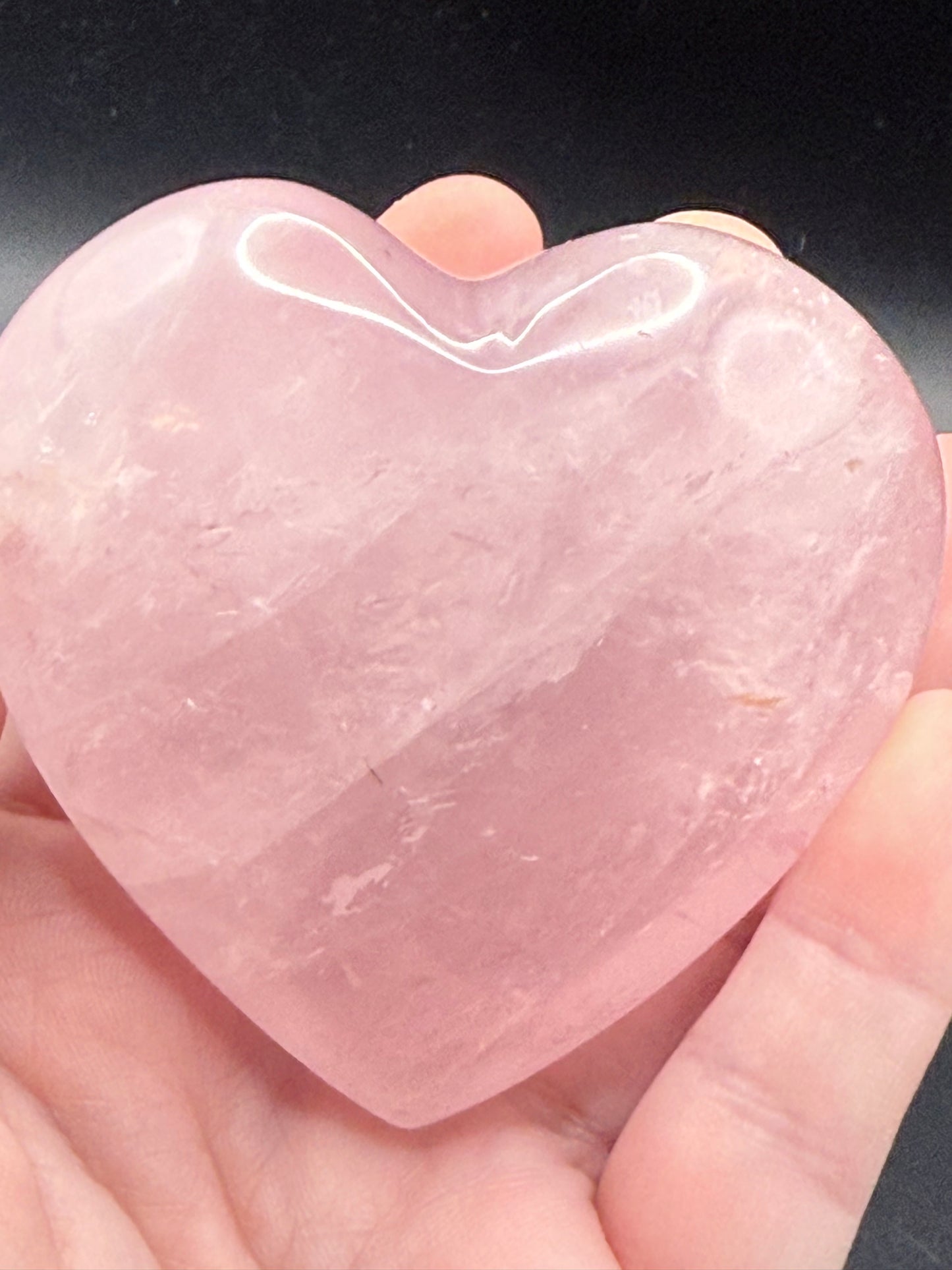 Rose Quartz Heart from Madagascar