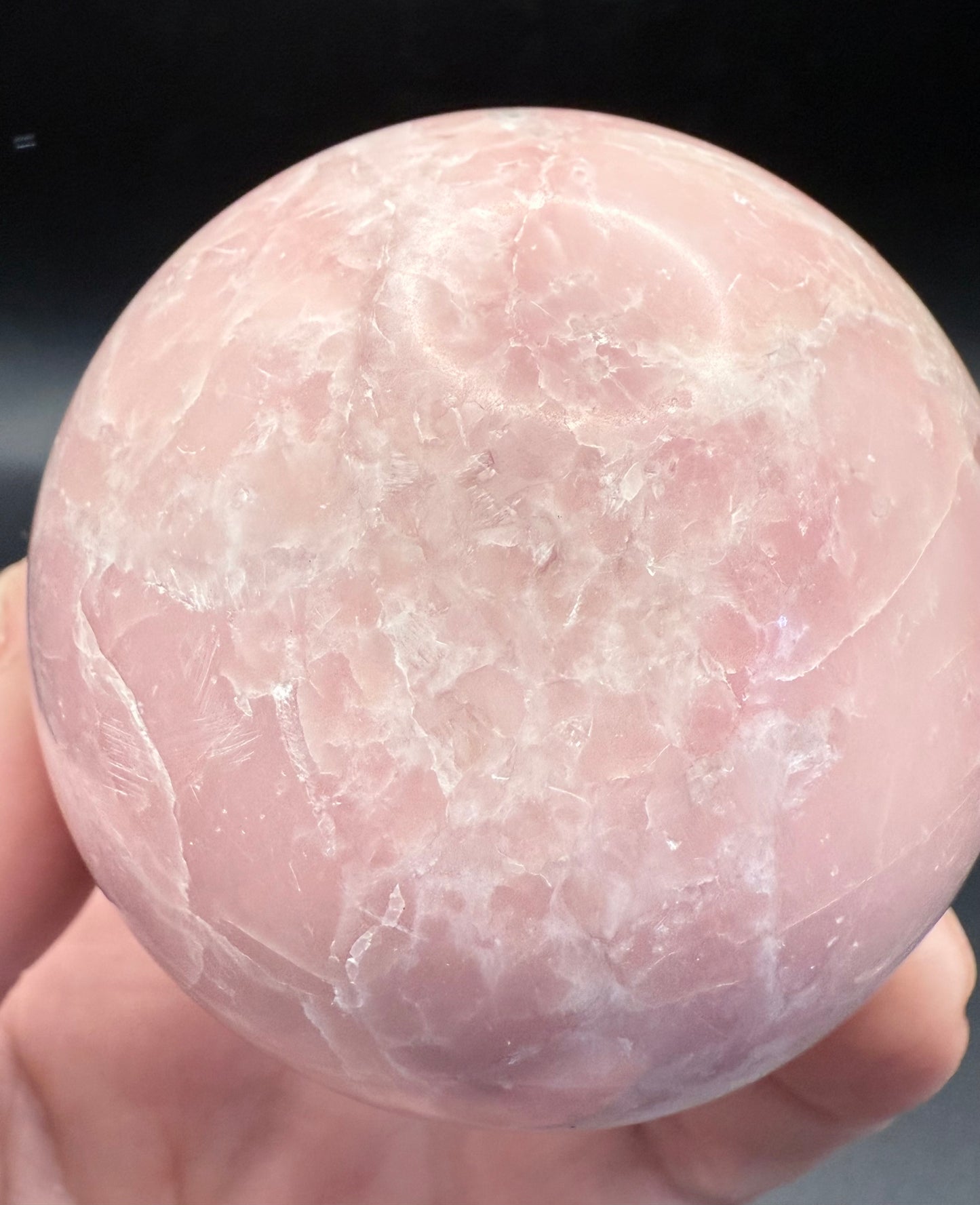 Pink Opal Sphere ā 360g / 6.3cm