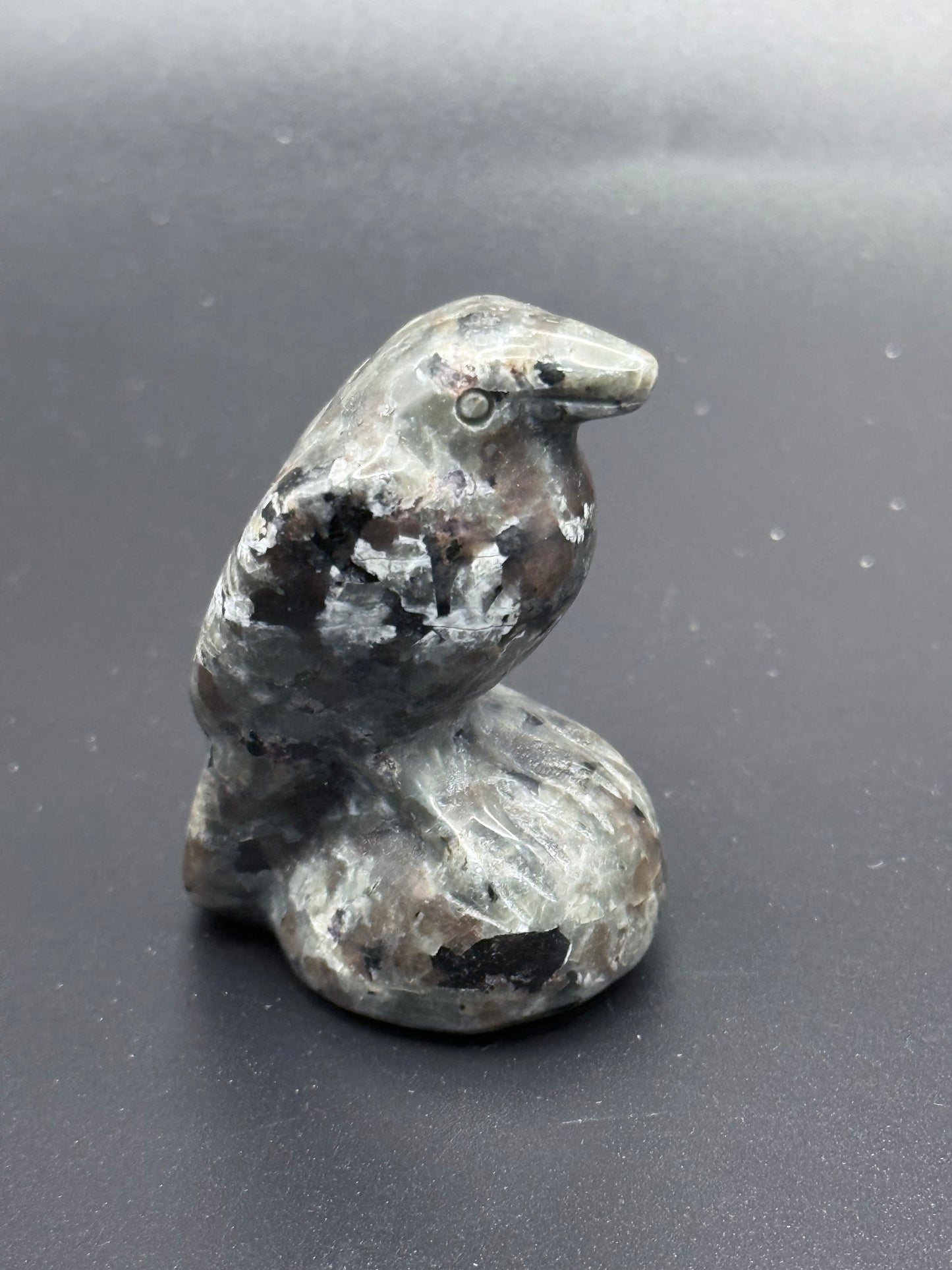 Yooperlite Raven Carving β UV Reactive