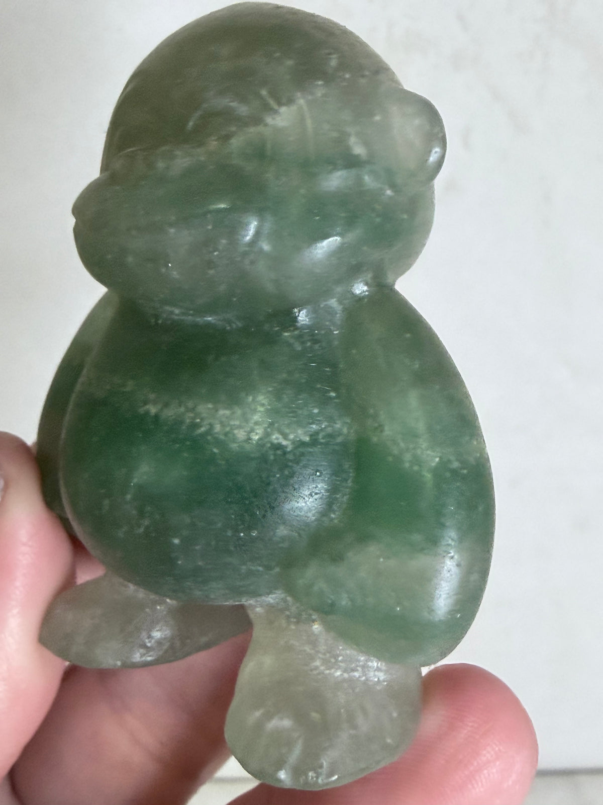 Green Fluorite Monkey Carving – 6cm