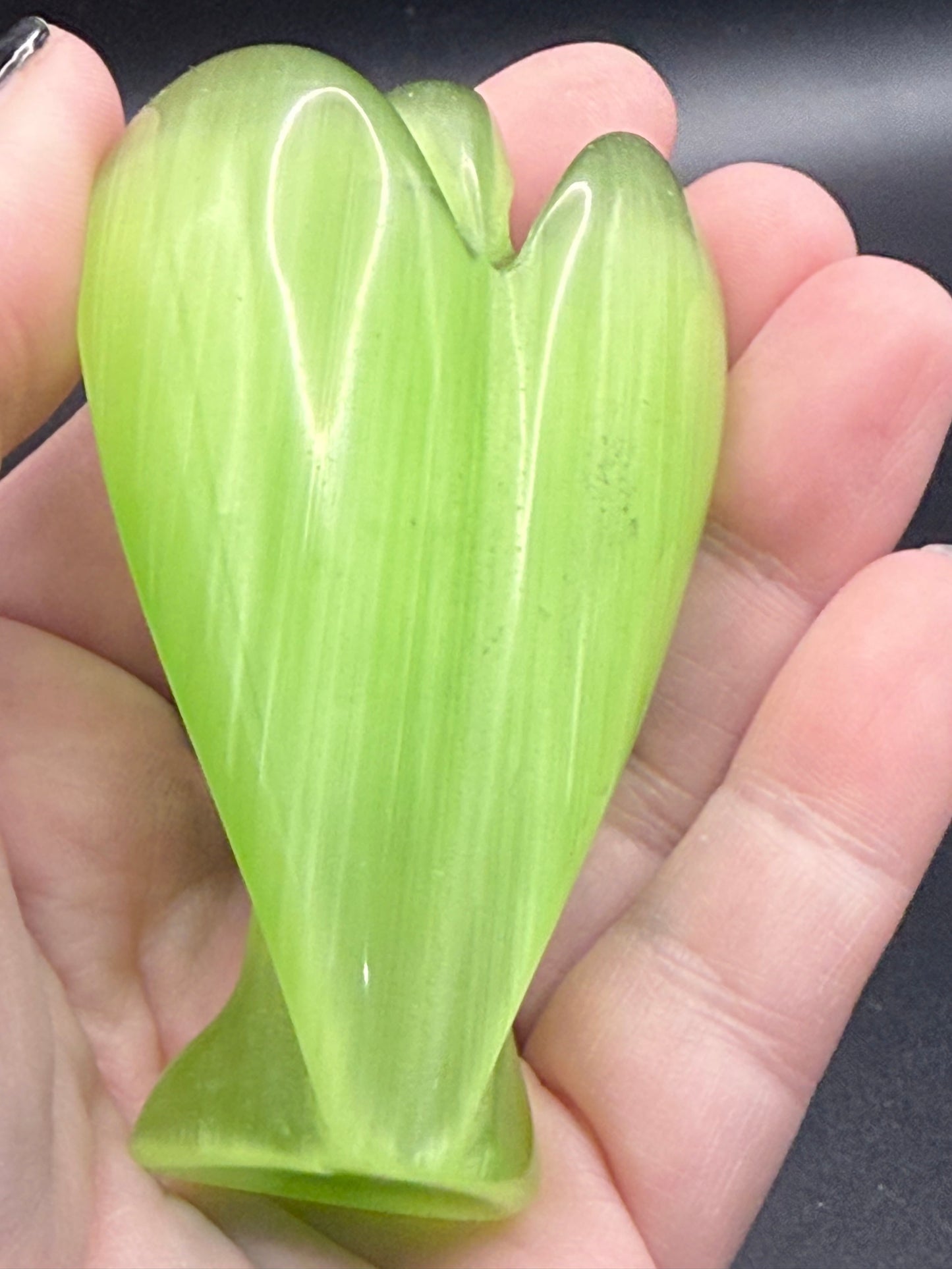 Lime Green Cats eye Angel