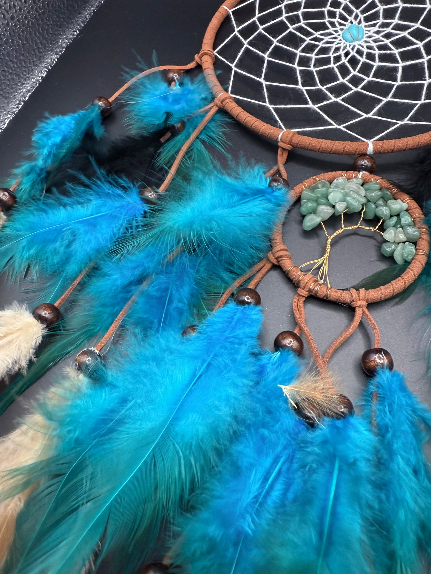 Crystal Dreamcatcher with Aventurine Tree of Life โ 50cm