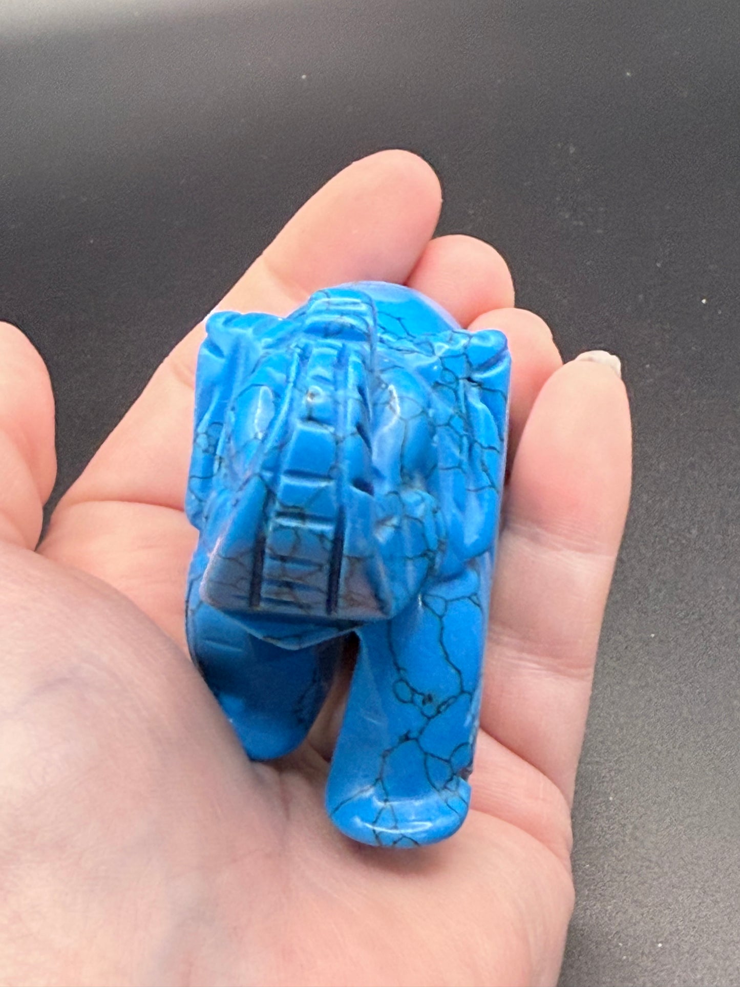 Blue Howlite Elephant
