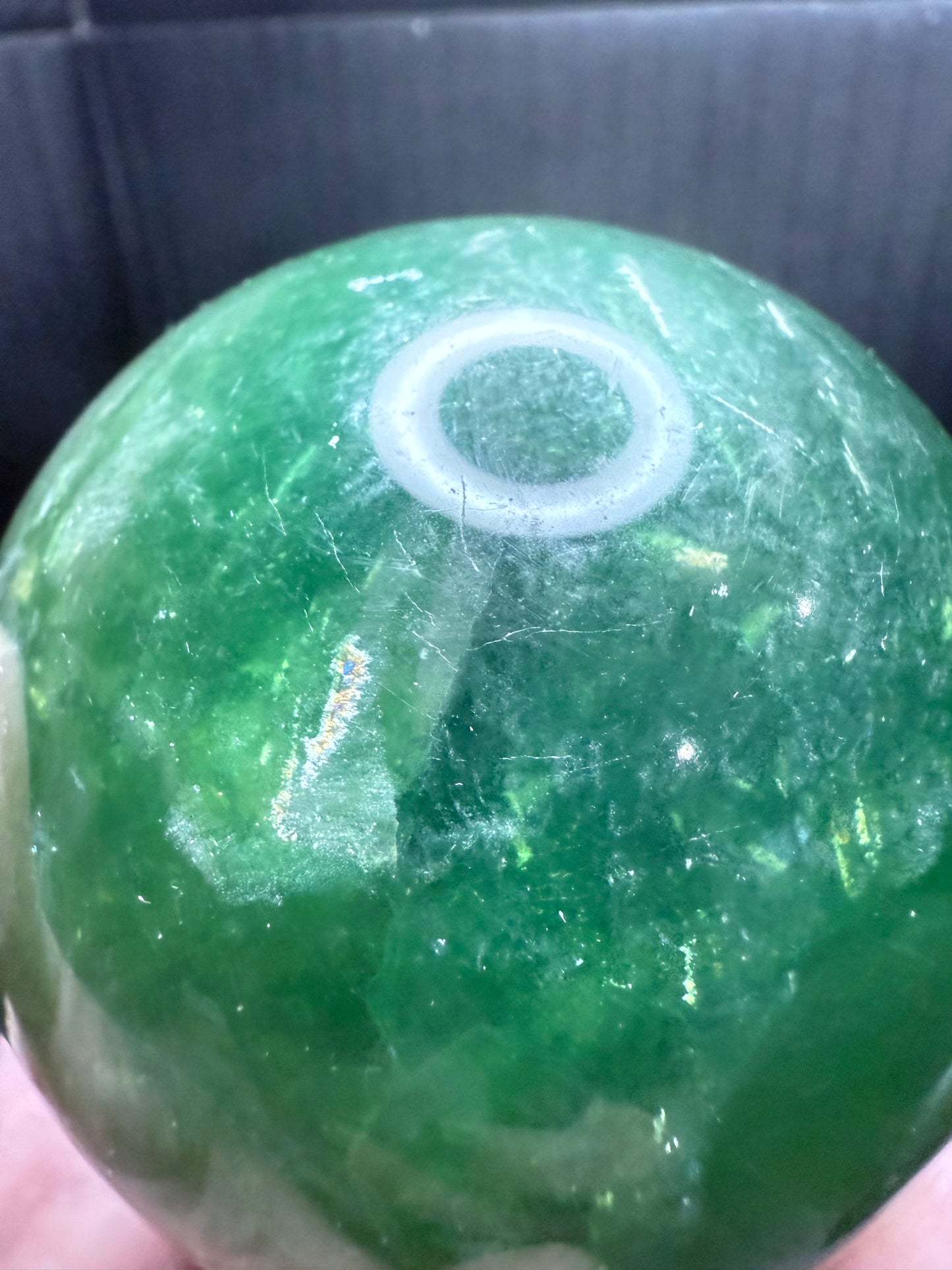 Green Fluorite Sphere