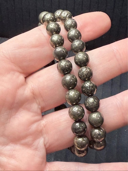 Pyrite 8MM Bracelet