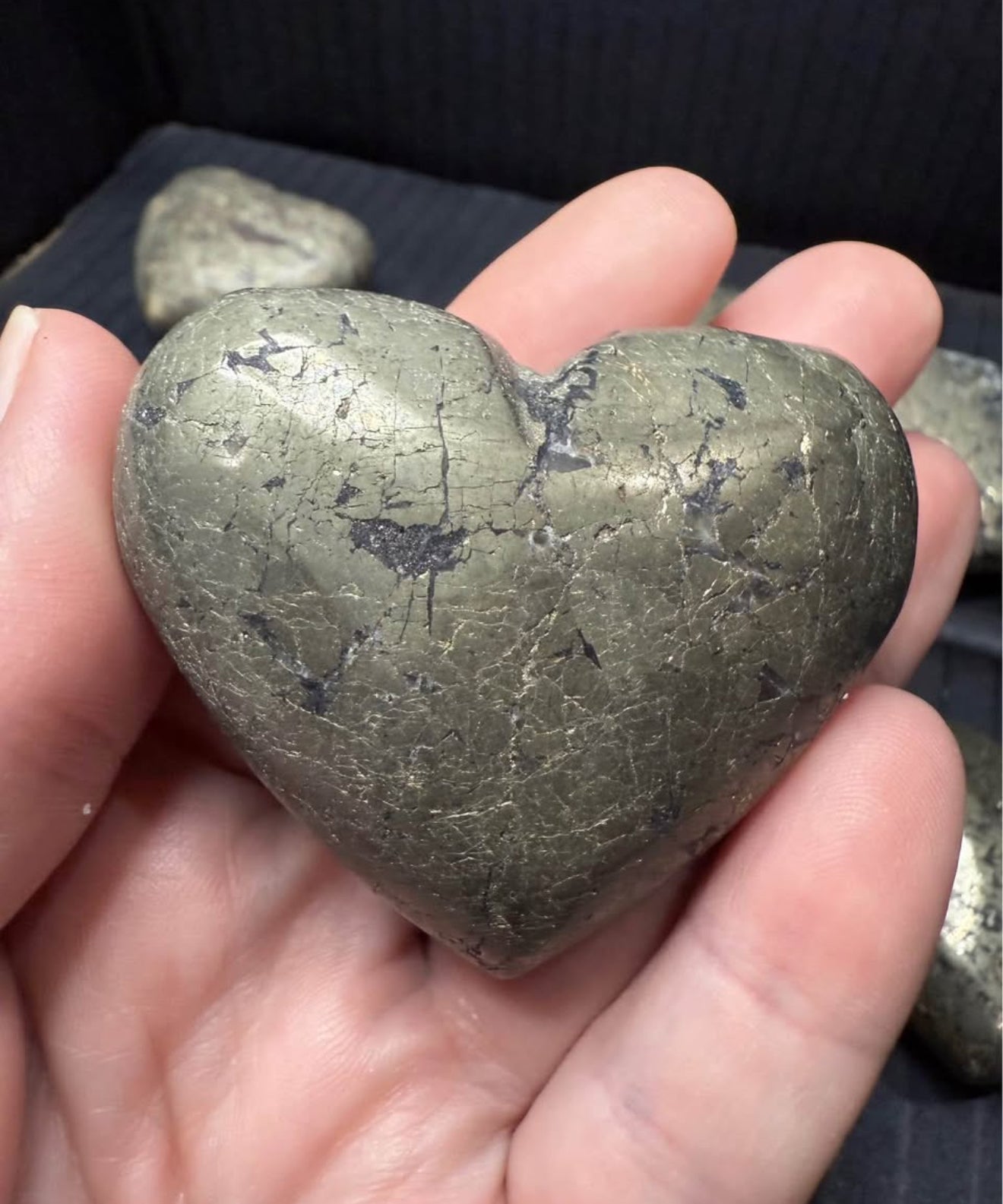 Pyrite Heart – 5cm (Intuitively Chosen)