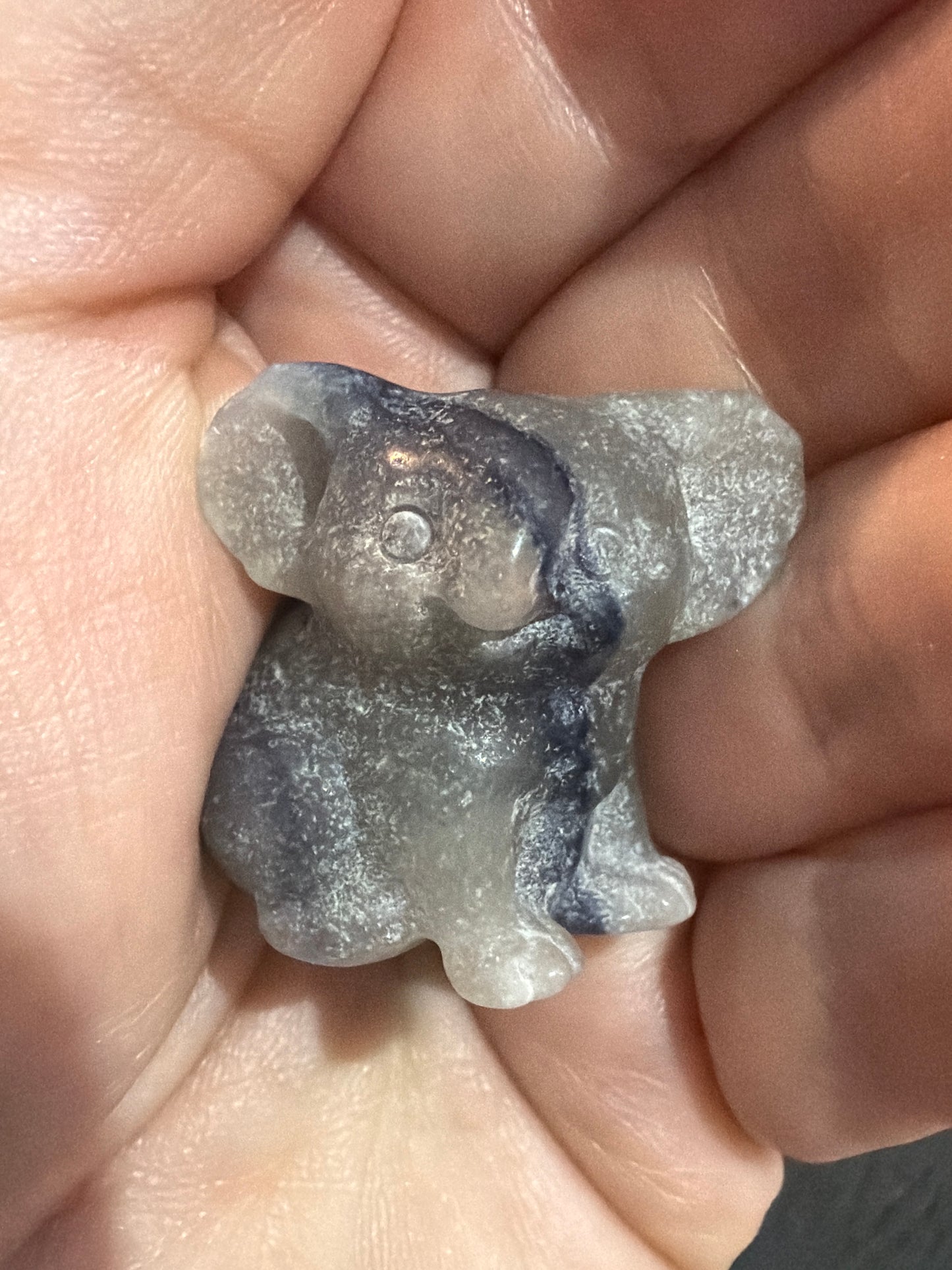 Mini Koala Crystal Carving – 4cm (Blue Aventurine)