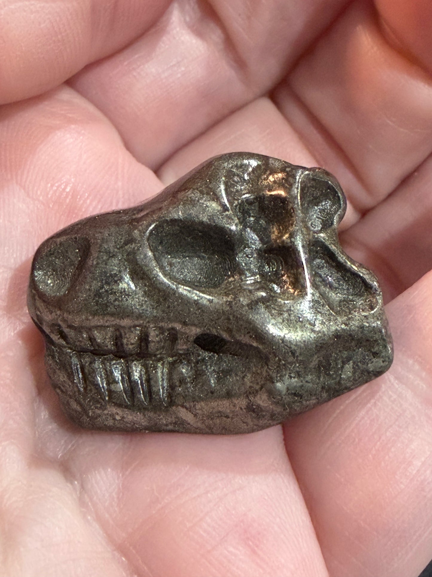 Dinosaur Skull Crystal Mini Carving – Various Materials