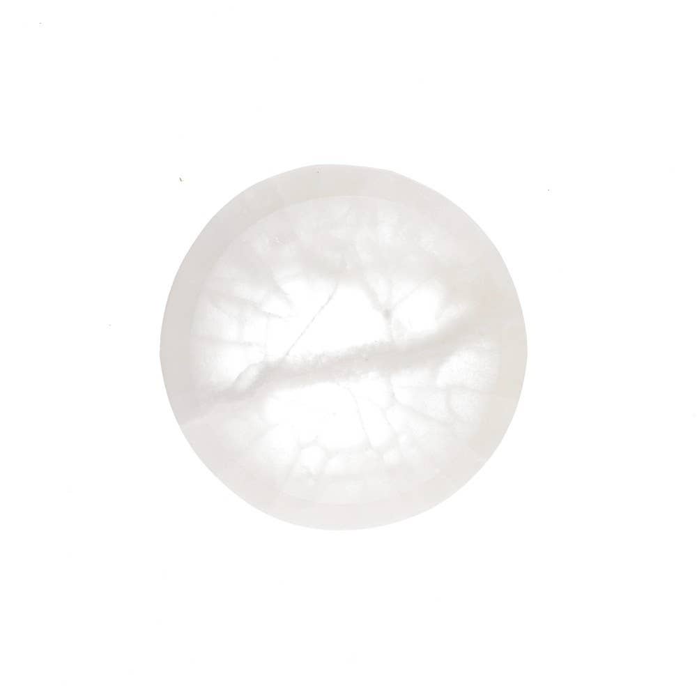 Circular Selenite Bowl. - Purification