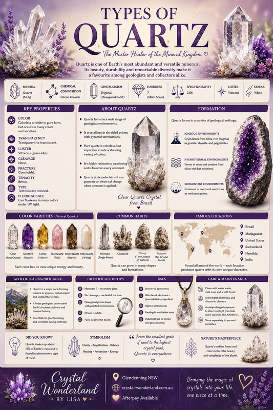 Types of Quartz – The Master Healer Family