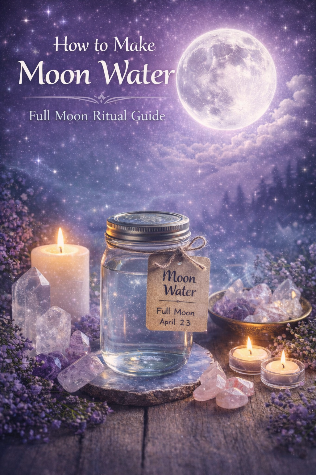 How to Make Moon Water (Easy Full Moon Ritual Guide)