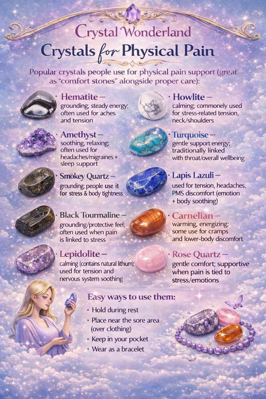 Crystals for Physical Pain (Comfort Stones)