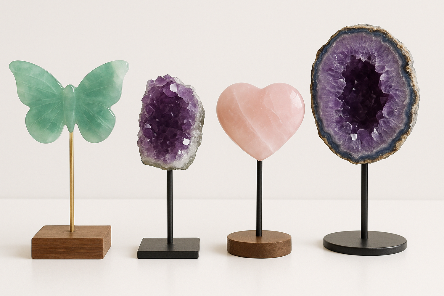 Crystals On stands