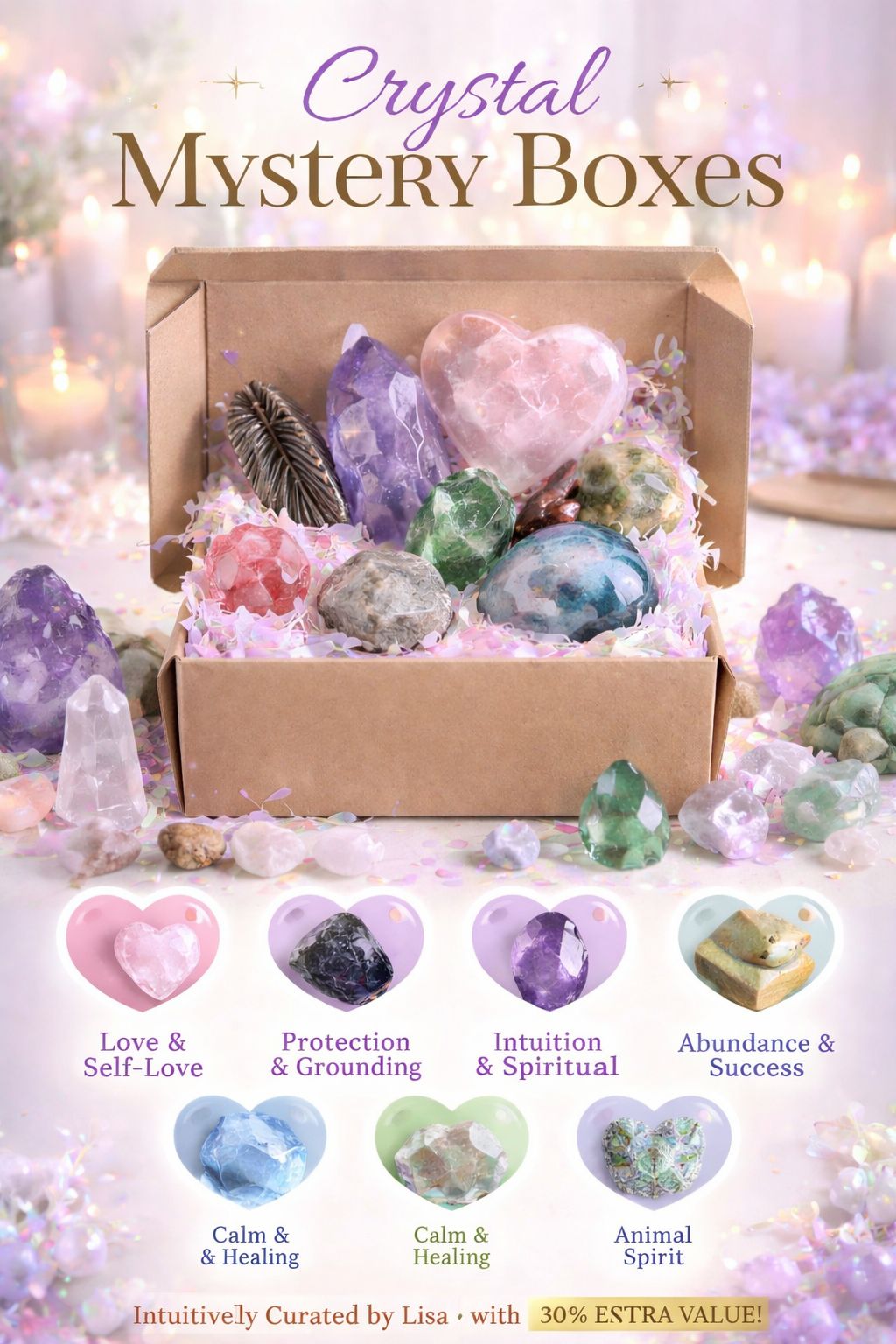 Crystal Mystery Boxes – Intuitively Curated by Lisa