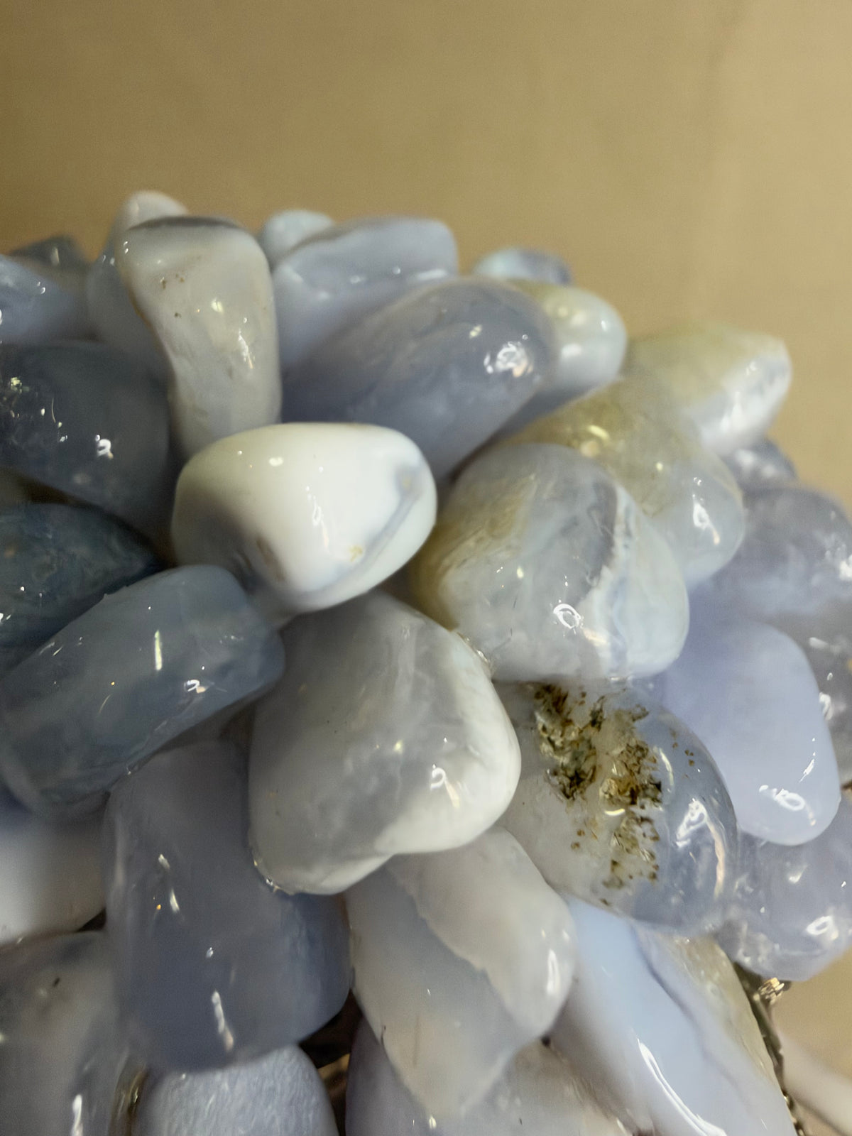 Blue Lace Agate Turtle Colour Changing USB Lamp