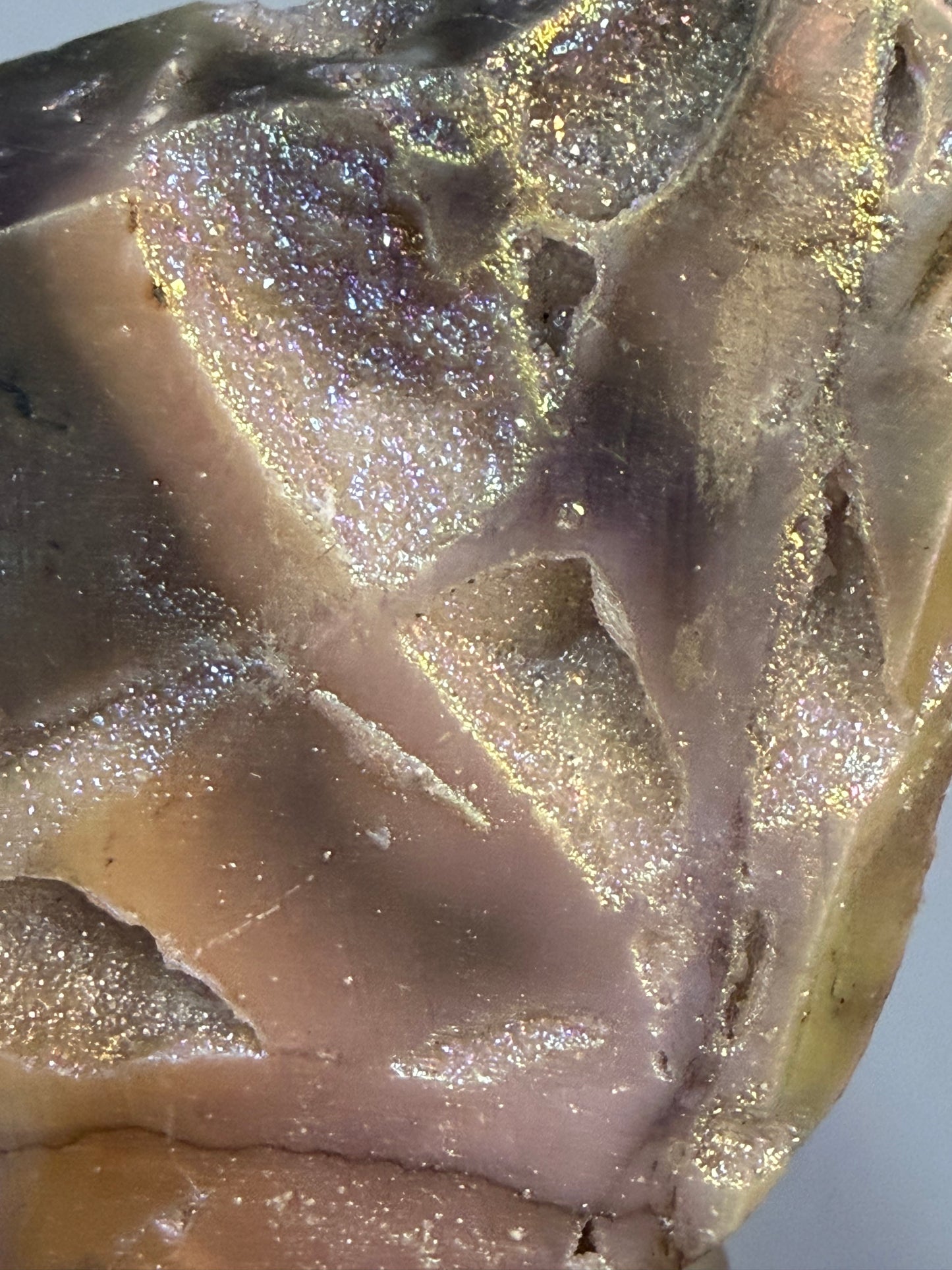 Aura Sphalerite Druzy Butterfly Carving F