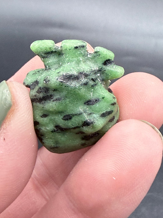Ruby in Zoisite Anatomical Heart – 2.6cm