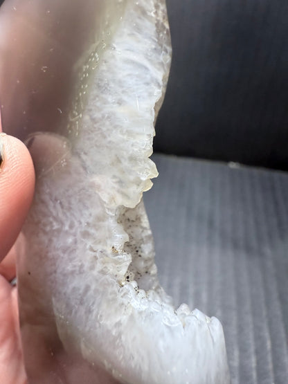 Black Druzy Agate Tower