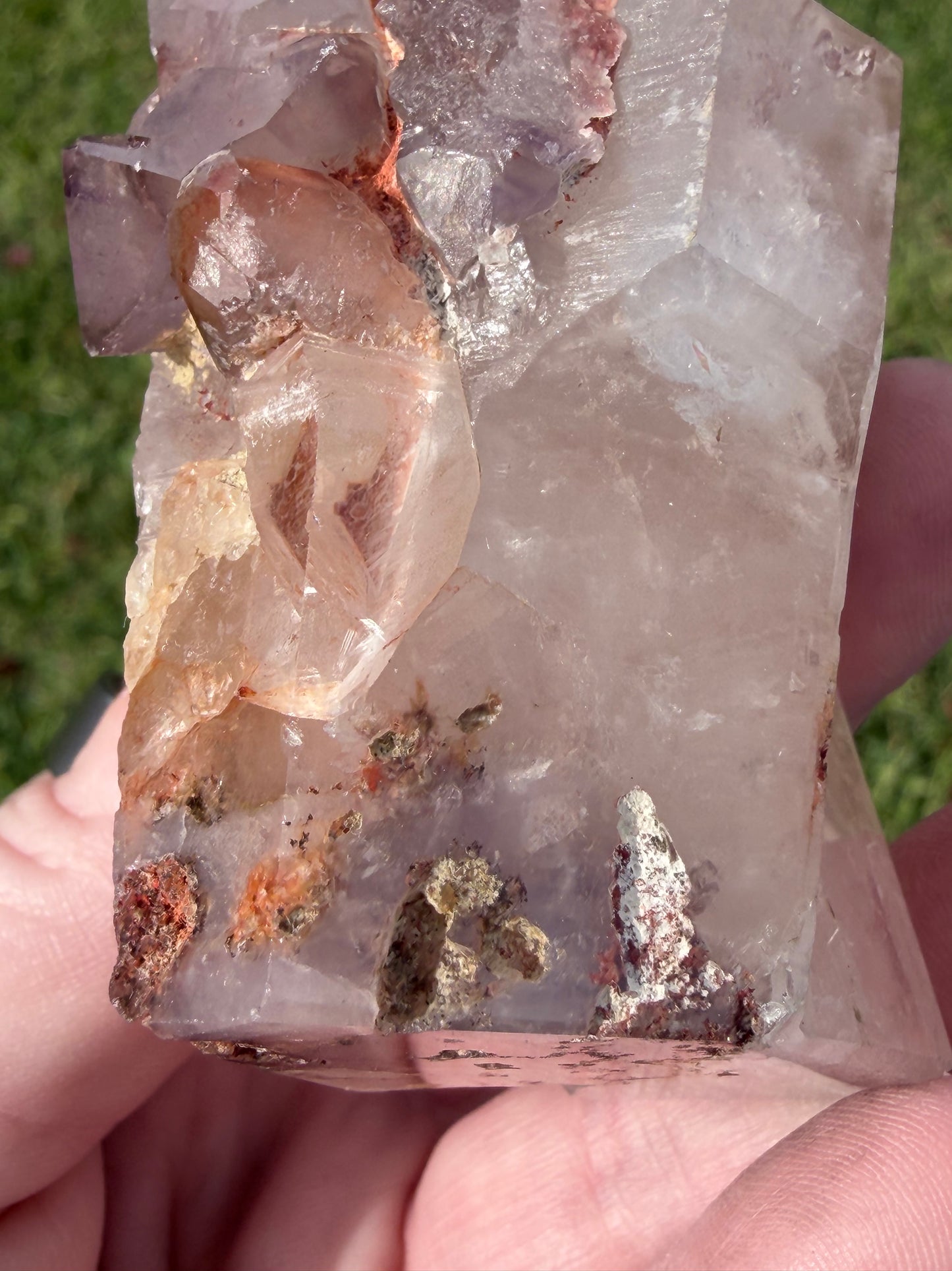 Large Included Amethyst Cluster Point– 215g | 8.5cm