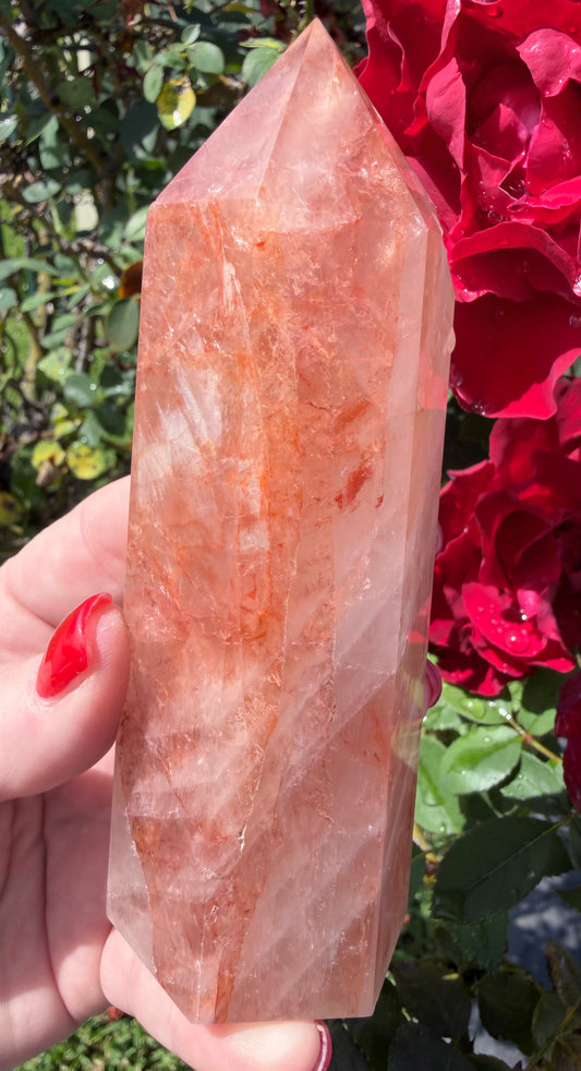Fire Quartz Tower – 12.6cm | 340g