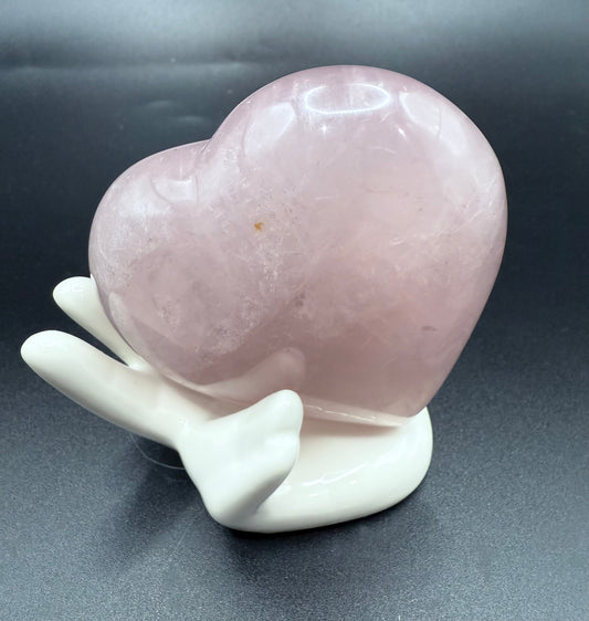 Rose Quartz Heart – 7.5 x 7.5cm