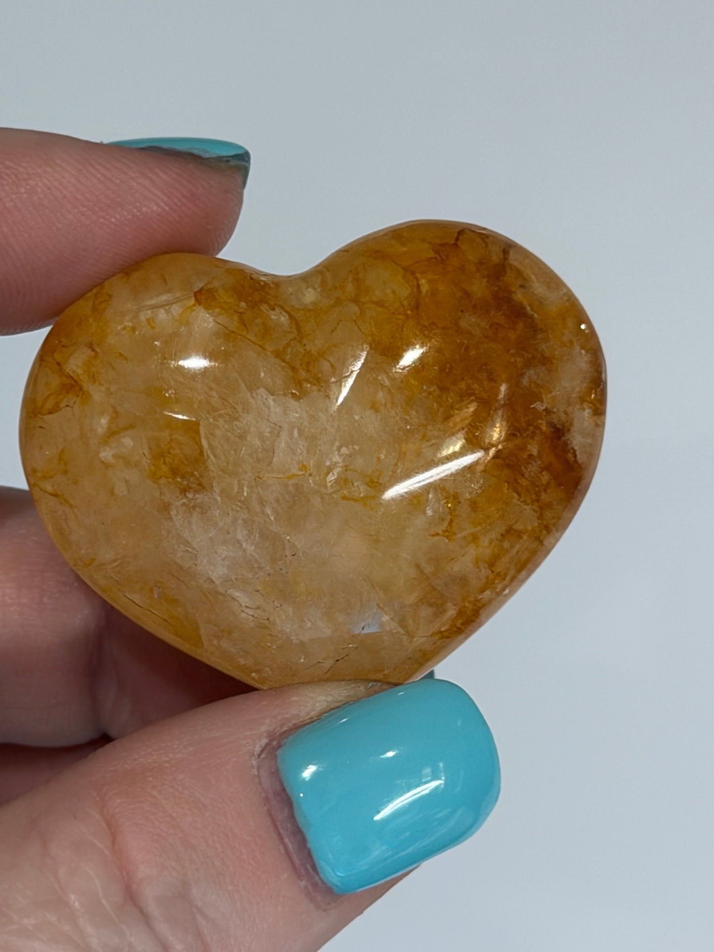 Golden Healer Quartz Heart E - 4cm