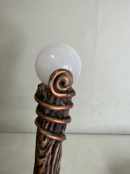 Rose Quartz Romance Wand with Storage Pouch