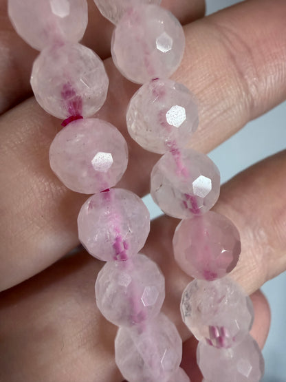 8mm Rose Quartz Faceted Bracelet

Love • Emotional Healing • Self-Love