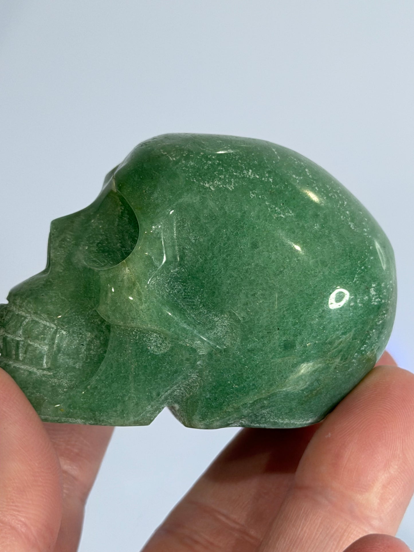Green Aventurine Crystal Skull – 6cm