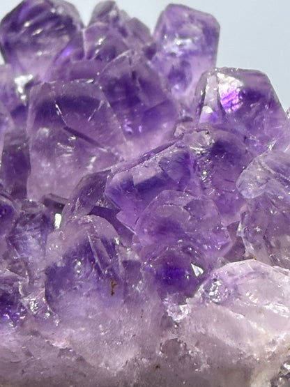 Amethyst Druzy Heart Cluster With Stand (A)