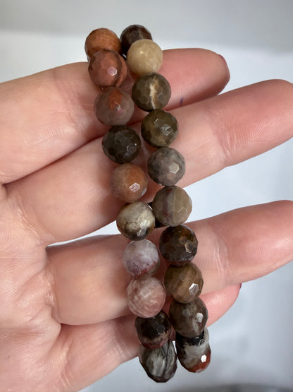 8mm Petrified Wood Faceted Bracelet

Grounding • Stability • Ancient Wisdom